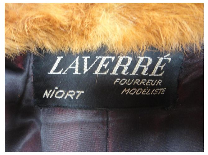 Autre Marque Cappotto in pelliccia di coniglio Laverré Arancione - vista 4