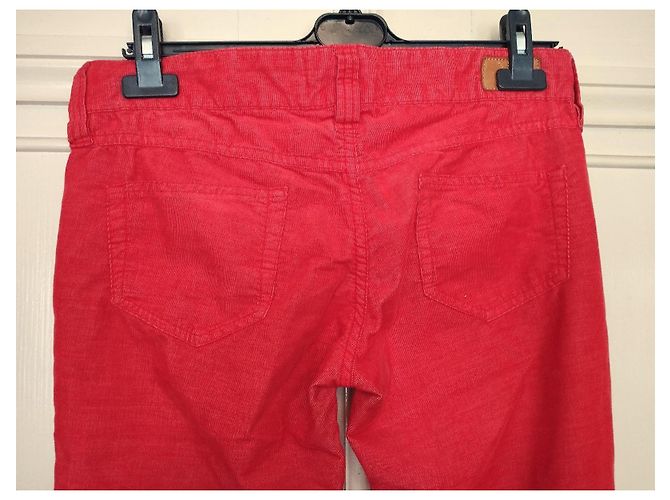 Pantalones Isabel Marant U Turn de pana roja - vista 12