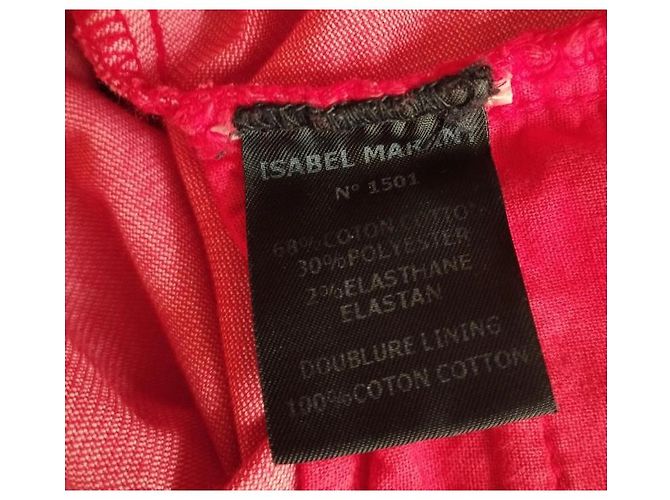 Pantalones Isabel Marant U Turn de pana roja - vista 13