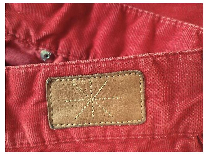 Pantalones Isabel Marant U Turn de pana roja - vista 16