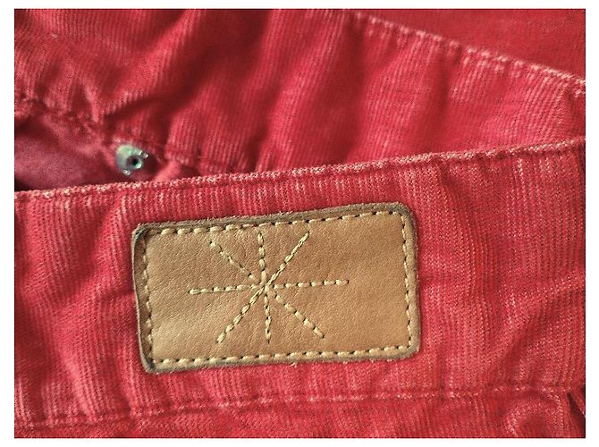 Pantalones Isabel Marant U Turn de pana roja - vista 8