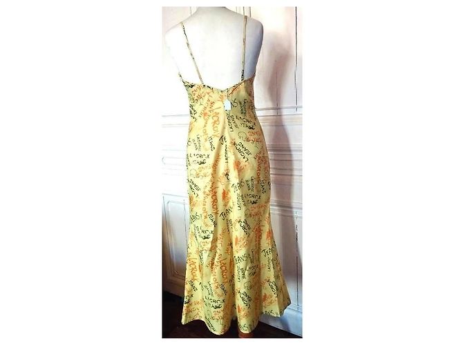 Christian Lacroix ULTRA LEICHTES UND LANGES KLEID Gelb - Ansicht 12