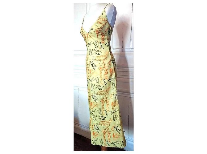 Christian Lacroix ULTRA LEICHTES UND LANGES KLEID Gelb - Ansicht 14