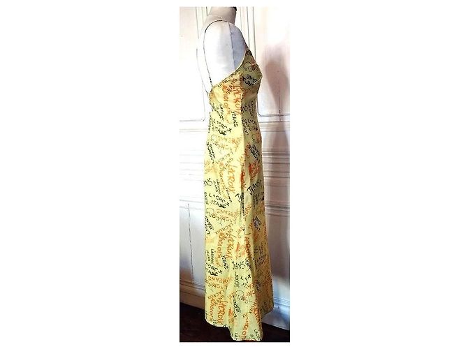 Christian Lacroix ULTRA LEICHTES UND LANGES KLEID Gelb - Ansicht 18