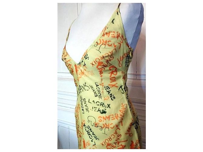 Christian Lacroix ULTRA LEICHTES UND LANGES KLEID Gelb - Ansicht 19