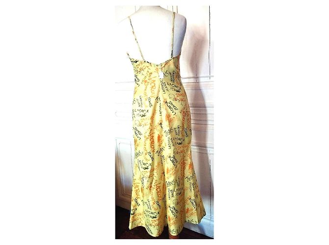 Christian Lacroix ULTRA LEICHTES UND LANGES KLEID Gelb - Ansicht 2