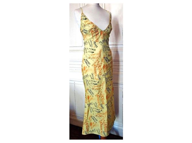 Christian Lacroix ULTRA LEICHTES UND LANGES KLEID Gelb - Ansicht 6