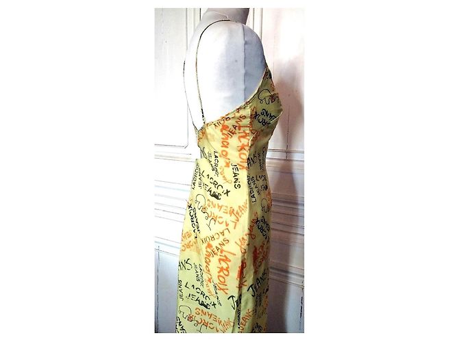 Christian Lacroix ULTRA LEICHTES UND LANGES KLEID Gelb - Ansicht 7
