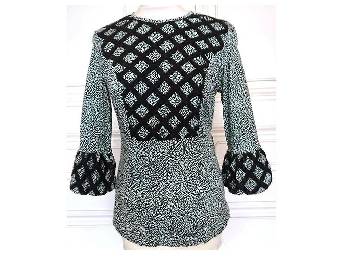 Autre Marque TROMPETENBLUSE PLACKET Hellgrün - Ansicht 12