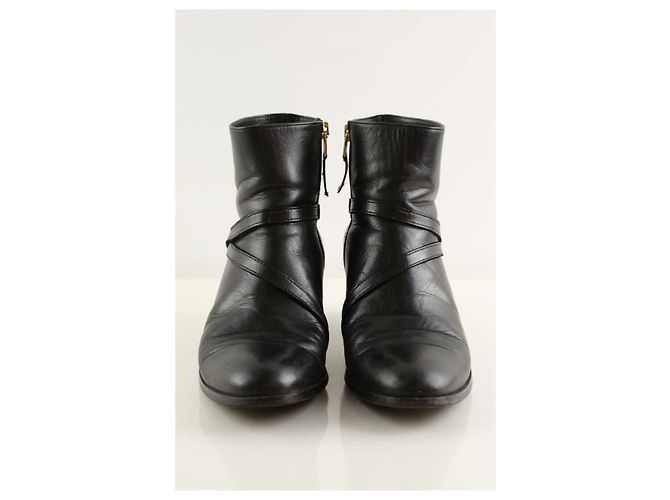 Lk Bennett Botas de couro pretas - vista 5