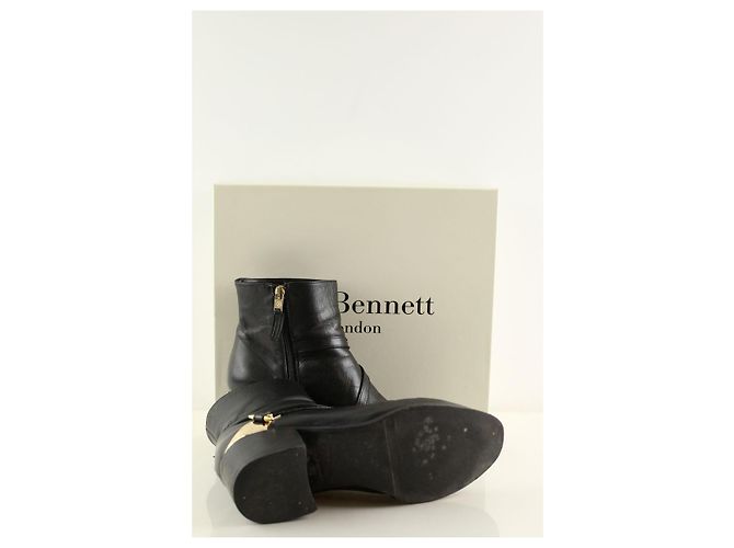 Lk Bennett Botas de couro pretas - vista 6