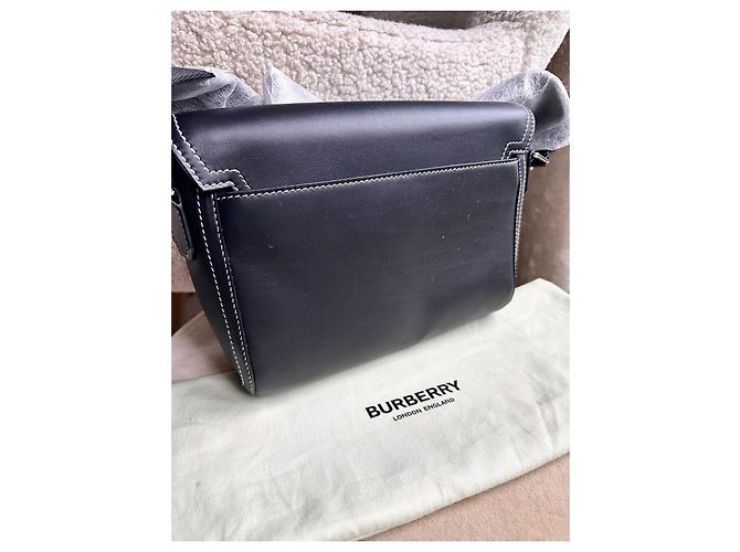 Borsa Messenger Burberry Nera - vista 3