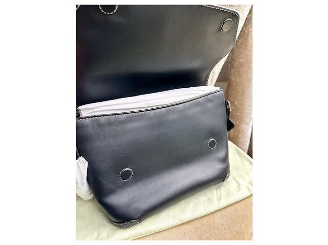 Borsa Messenger Burberry Nera - vista 4