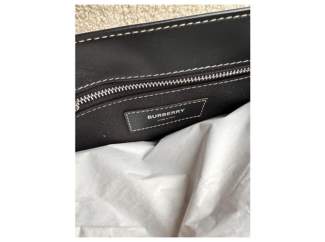Borsa Messenger Burberry Nera - vista 5
