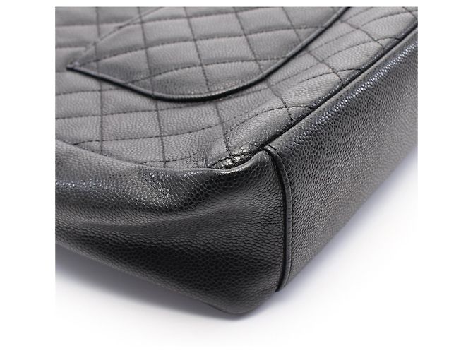 Chanel Matelassé Leder Tote Bag Schwarz - Ansicht 2