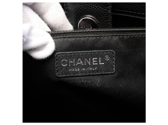 Chanel Matelassé Leder Tote Bag Schwarz - Ansicht 4