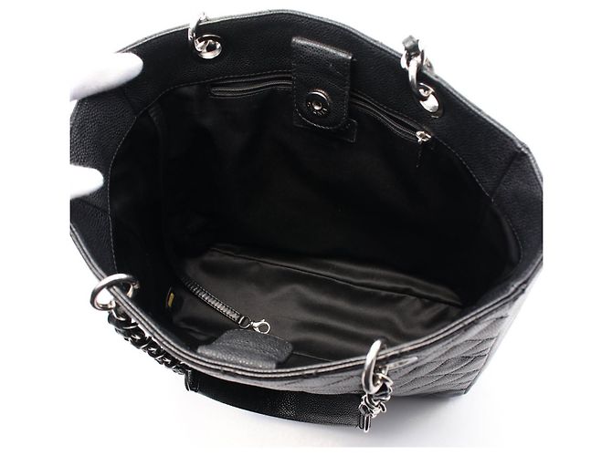 Chanel Matelassé Leder Tote Bag Schwarz - Ansicht 5