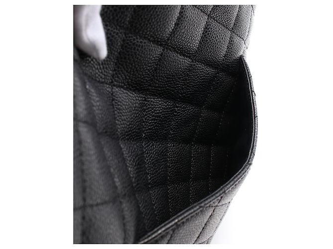 Chanel Matelassé Leder Tote Bag Schwarz - Ansicht 6