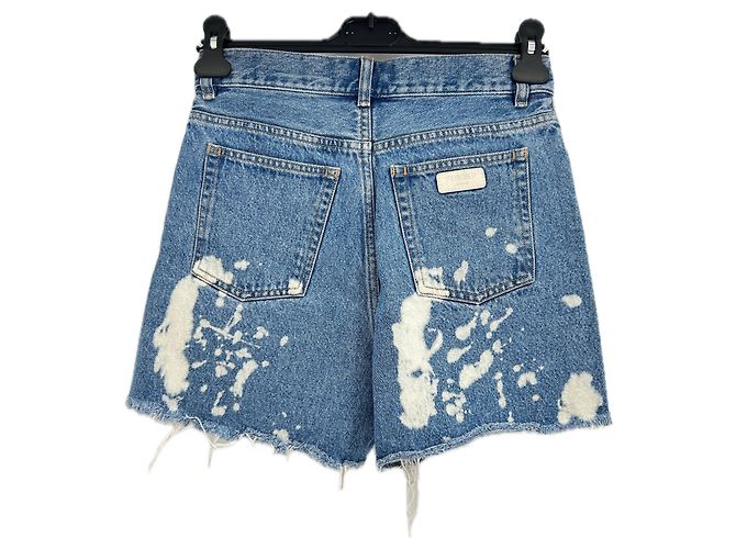 Short in denim blu Finger in the nose - vista 2
