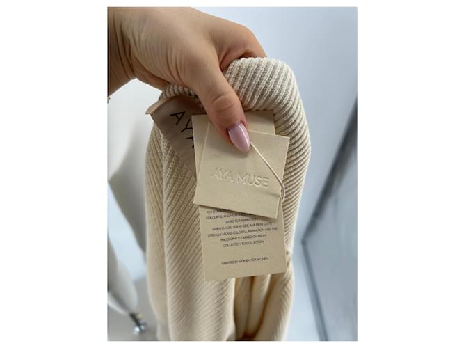 Autre Marque Cardigan in Ecru Beige - Ansicht 6
