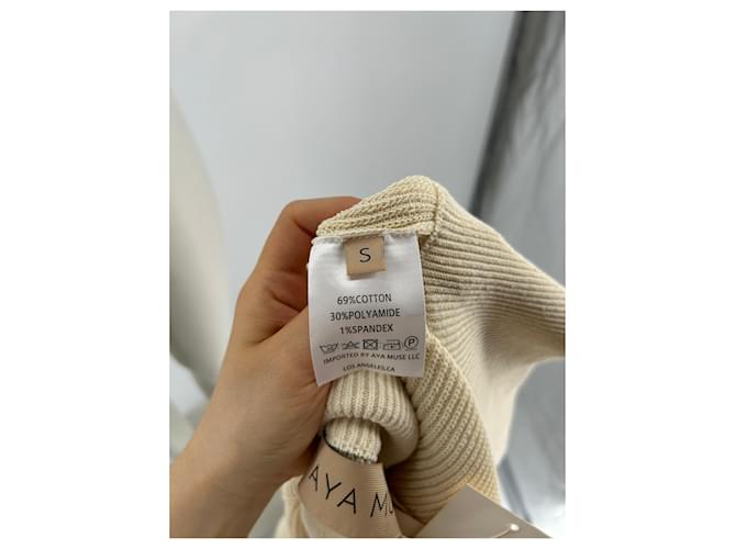 Autre Marque Cardigan in Ecru Beige - Ansicht 7