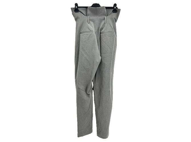Autre Marque Pantaloni grigi a pieghe SIMONETT Grigio - vista 2