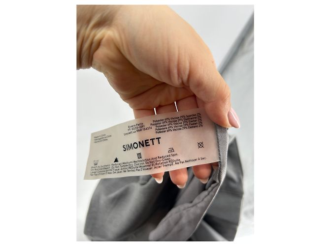 Autre Marque Pantaloni grigi a pieghe SIMONETT Grigio - vista 4
