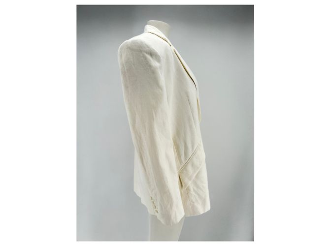 Autre Marque Blazer de lino blanco SANS FAFF - vista 3