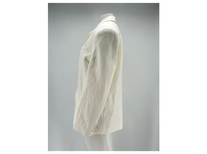 Autre Marque Blazer de lino blanco SANS FAFF - vista 4