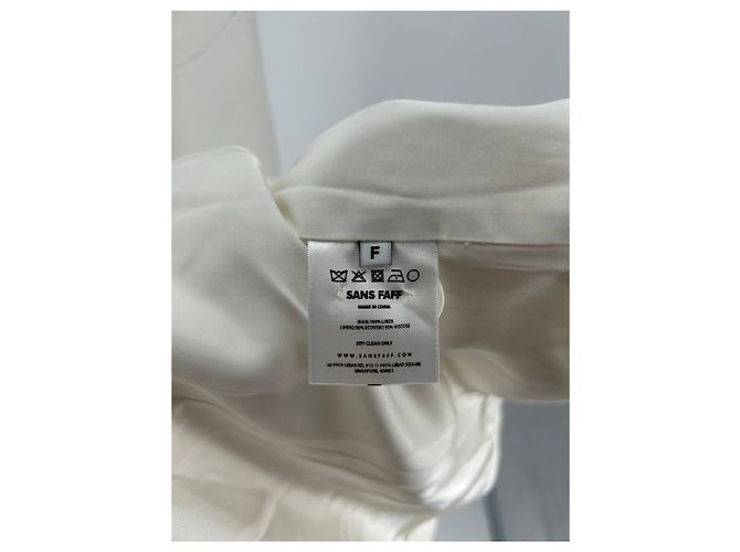Autre Marque Blazer de lino blanco SANS FAFF - vista 7