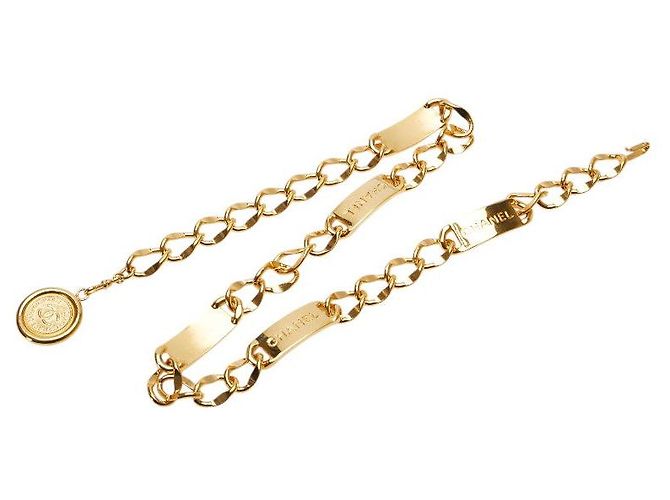 Chanel 31 Cambon Coco Mark Medaillon Kettengürtel Golden - Ansicht 2