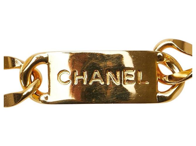 Chanel 31 Cambon Coco Mark Medaillon Kettengürtel Golden - Ansicht 3
