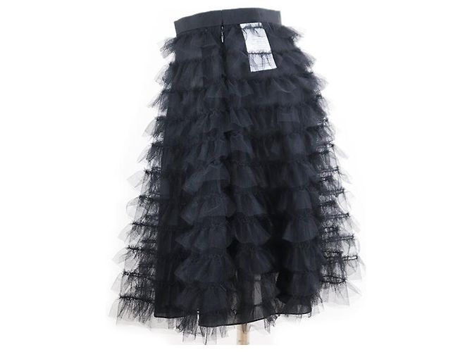 Gonna in tulle a balze sovrapposte Christian Dior nera Nero - vista 3