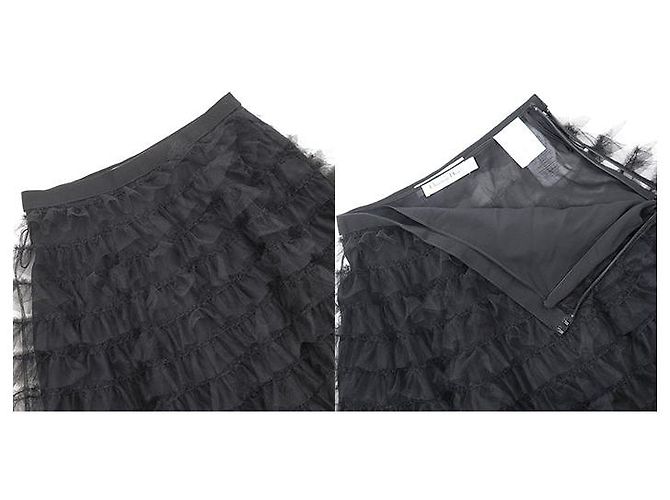 Gonna in tulle a balze sovrapposte Christian Dior nera Nero - vista 5