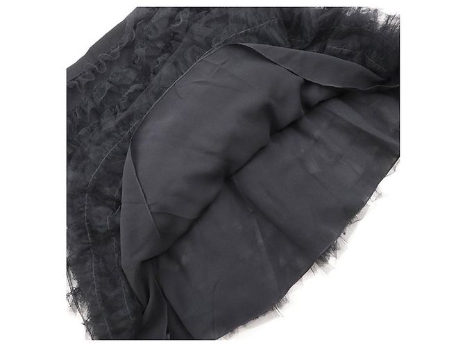 Gonna in tulle a balze sovrapposte Christian Dior nera Nero - vista 6