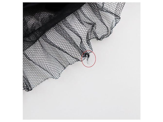 Gonna in tulle a balze sovrapposte Christian Dior nera Nero - vista 7