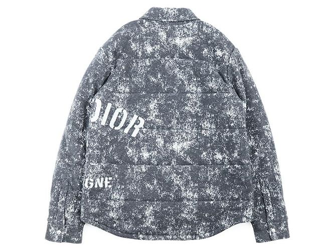 Chaqueta acolchada Dior, algodón, L, Italia Gris - vista 10