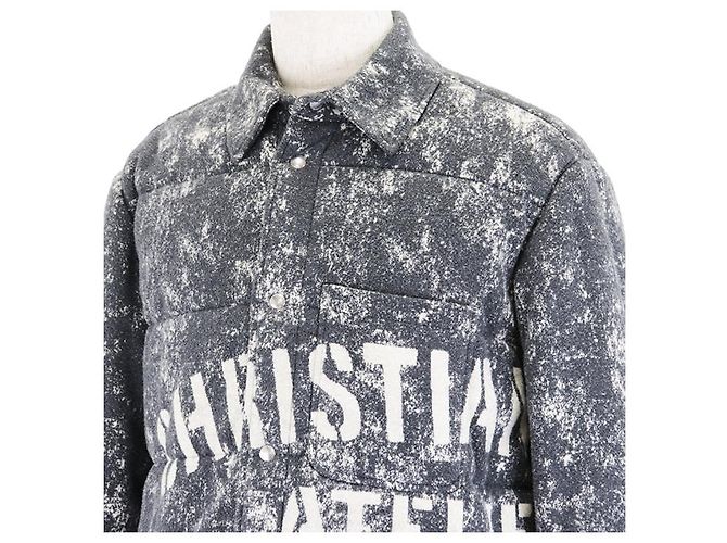 Chaqueta acolchada Dior, algodón, L, Italia Gris - vista 4