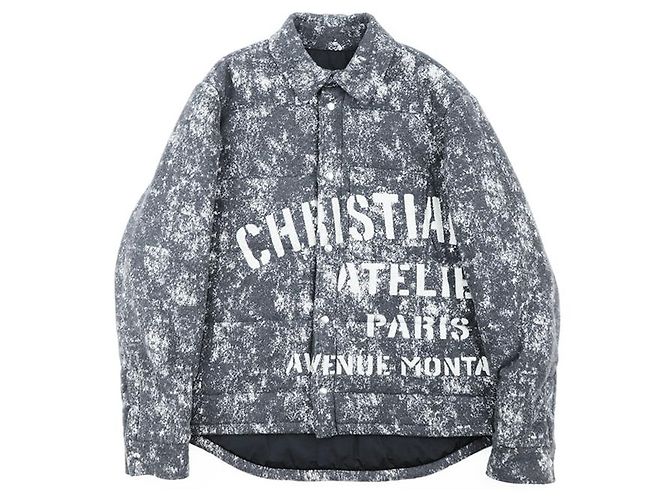 Chaqueta acolchada Dior, algodón, L, Italia Gris - vista 9