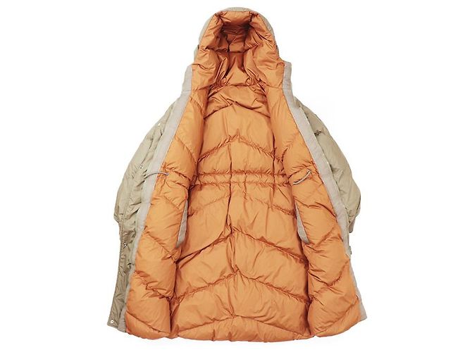 Hermès Abrigo Hermes Down Cuello Alto Con Capucha 36 Castaño Naranja Marrón claro - vista 6