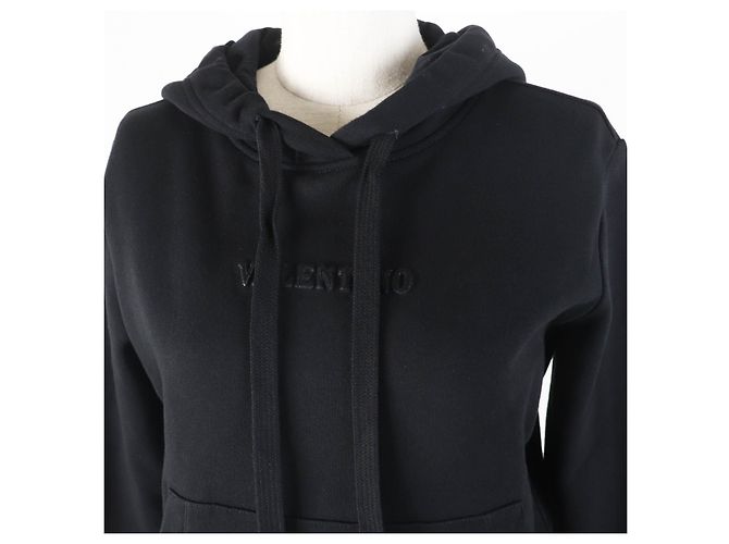 Suéter de algodón cropped Valentino XB3MF16C71R Negro - vista 4