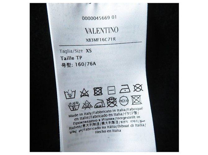 Suéter de algodón cropped Valentino XB3MF16C71R Negro - vista 7