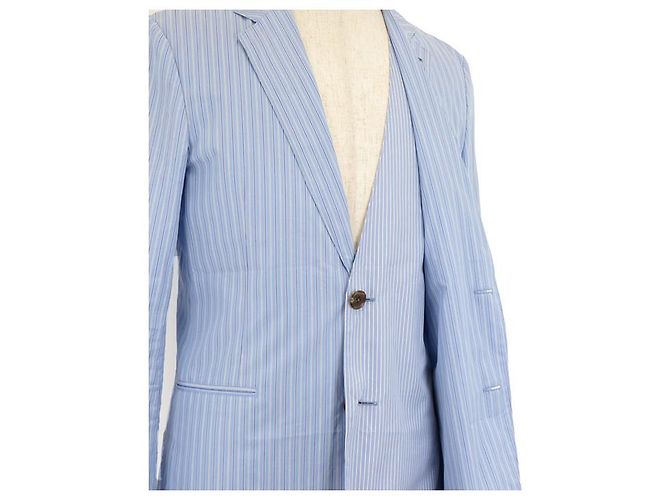 Hermès Gestreifte Schichtjacke von Hermes Blau - Ansicht 3
