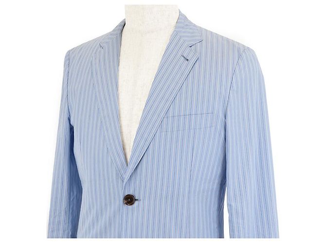 Hermès Gestreifte Schichtjacke von Hermes Blau - Ansicht 4
