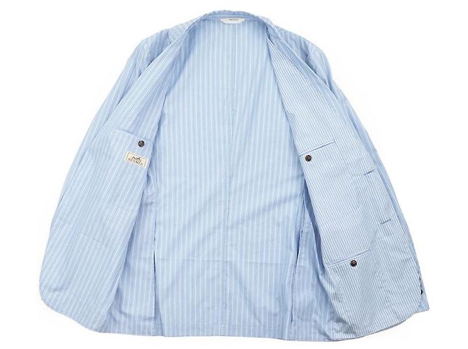 Hermès Gestreifte Schichtjacke von Hermes Blau - Ansicht 6