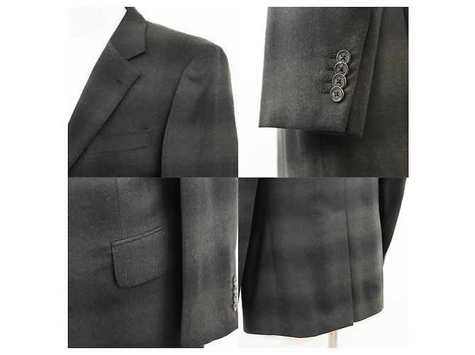 Conjunto de traje de lana Gucci Negro Verde oliva - vista 6