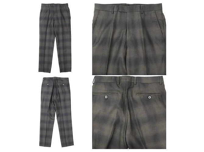 Conjunto de traje de lana Gucci Negro Verde oliva - vista 8