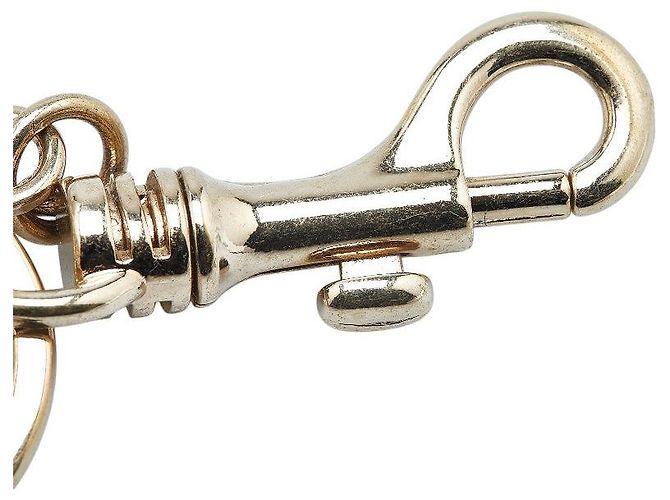 Chloé Charm de bolso con logo chapado en oro y strass Chloe - vista 3