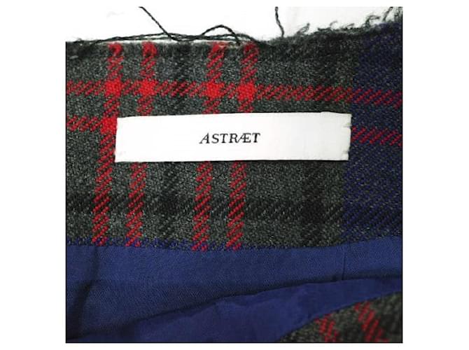 Autre Marque Falda de tweed ASTRAET Castaño Roja Azul marino - vista 4