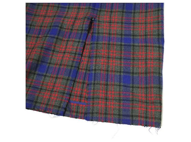 Autre Marque Falda de tweed ASTRAET Castaño Roja Azul marino - vista 7